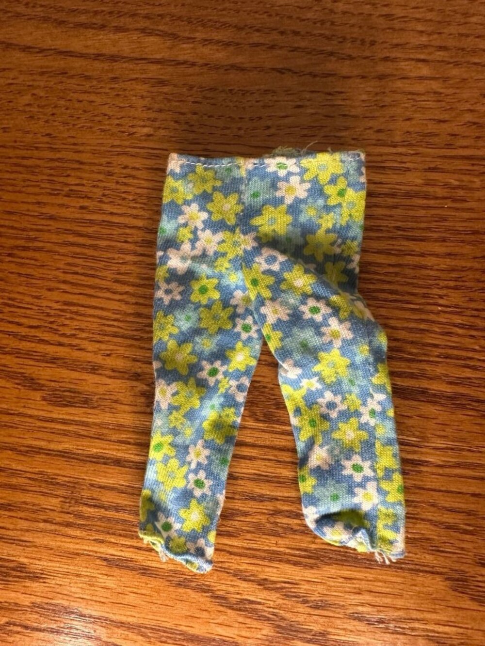 Vintage Barbie Rain or Sun Floral Pants Blue Green Y2K 2000 Mattel